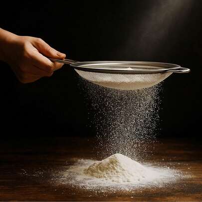 超细金属网筛，带手柄，小号、中号、大号可选，不锈钢材质，适用于厨房、米浆、藜麦、面粉等烘焙食品的筛分。