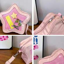 Cute Kawaii Ita Bag Original Anime Five Pointed Star Two-Dimensional Crossbody Street Fashion Ulzzang Shoulder For Girls - 白色 - 查看 8