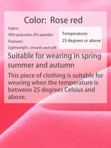 Teenage Girls' Cartoon Rabbit Print Round Neck T-Shirt, Casual Soft Top For Spring & Summer - Hot Pink - View 4