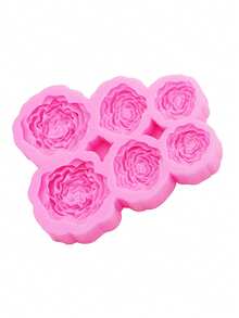 1 khuôn silicon lỏng hình hoa mẫu đơn, khuôn đất sét dùng để làm nến, sáp thơm, đồ trang trí thạch cao, hoa trang trí giày, kẹp giày, phụ kiện tóc, các bộ phận trang trí bằng nhựa. - Hoa mẫu đơn - Xem 6