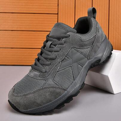 1 đôi giày leo núi tối giản thoải mái, giày thể thao ngoài trời thời trang dành cho thể thao, đi bộ đường dài, cắm trại, giày buộc dây đa chức năng phù hợp cho leo núi, chạy đường mòn và các chuyến phiêu lưu đi bộ đường dài.