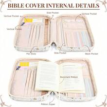 Women's Bible Bread Box Large Bible Bread Box Bible Study Supplies Bible Journaling Set Book Portable Bag With Bible Highlighter Christian Gifts - Sets - View 4