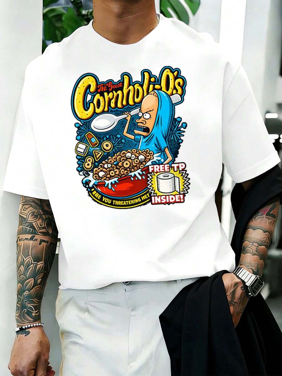 T-shirts pour hommes - Blanc - Voir 1
