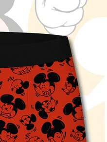 Bóxers de hombre con estampado 3D de Mickey Mouse de Disney, ropa interior esencial para uso diario y de estar en casa, diseño de moda - Multicolor - Ver 6