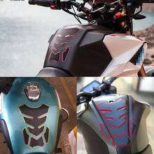 1pc Black Carbon Fiber Texture Red Edged Motorcycle Fishbone Pattern Sticker, Inspired By Fishbone Design, Smooth Lines, Layered, Unique Visual Impact - 1pc Fishbone 3D Creative Transformation Sticker - View 6