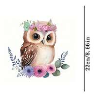 1个猫头鹰热转印贴片，适用于T恤、牛仔裤、毛衣、手提包、枕头、靠垫，可水洗熨烫 - L - 查看 7
