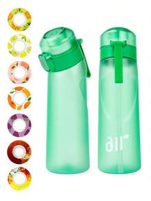 1pc Sports Water Bottle With 1 Random Fruit Scented Capsule, Sugar-Free & Calorie-Free, Only Fragrance Without Changing Taste, Fashionable & Creative Fitness Outdoor Sports Birthday Gift - Multicolor - View 8