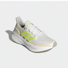 Adidas ULTRABOOST 5 Women's Training Cushioned Running Shoes - White/Green - View 5