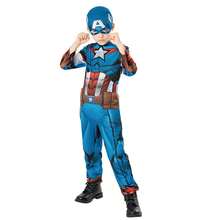 KIWI Captain America Green Costume For Kids - Officially Licensed Character Costume - Authentic Superhero Costume - Captain America Green Costume For Kids - Perfect For Parties And Carnival - Easy To Put On And Take Off, Comfortable And Lightweight Fabric - 彩色 - 查看 1