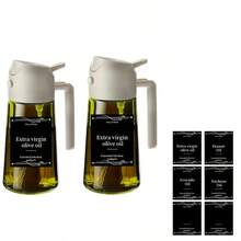 kumioon 2pcs Plastic/Glass Oil Sprayer Set, Kitchen Oil Dispenser Bottles, 2-In-1 Olive Oil Mister And Oil Dispenser, Oil Spray Bottle For Cooking, Kitchen, Grilling, Salad, Baking, 470ml/15.8OZ - Multicolor - View 16