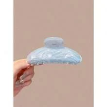 3pcs Large Size Pink, White, Blue Water Wave Hair Clips 11cm, High-Quality Elegant, Minimalist, Versatile Ombre Color Hair Accessories Suitable For Daily, Casual, Party, Work, Vacation, Washing, Makeup, Outfit Matching, Back To School Fall Winter Claw Clip - 彩色 - 查看 6