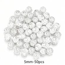 100-20pcs/Pack Copper Textured Round Spacer Beads 3-8mm, Exquisite Bracelet Necklace Jewelry Making Loose Beads, DIY Craft Supplies - Twill Copper Beads - View 18