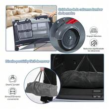 Cuna Corral Bebe Colecho Plegable Con Cambiador Y Ruedas - Gris - Ver 3