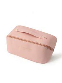 Large Capacity Double Layer PU Leather Waterproof Cosmetic Bag, Multi-Functional Travel Organizer Bag, Makeup Organizer Bag, Toiletry Bag, Skincare Pouch, Travel Makeup Organizer - Multicolor - View 13