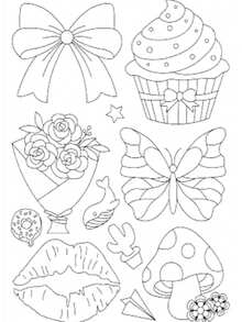Pre-Printed Cute Embroidery Patterns Water-Soluble Self-Adhesive Stabilizer Transfer Stickers For Clothing - A - View 15