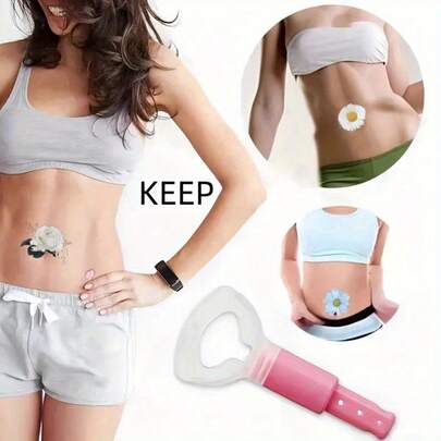 1个粉色呼吸训练器，专为成人设计 - 有助于提高肺活量，也可作为腹部锻炼器使用，采用PP材质，无需电池，带有双重测量标记，可用于塑形和面部紧致。