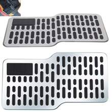 1pc Multifunctional Stainless Steel Car Wear-Resistant Pedal, Thickened Pedal, Metal Repair Protective Foot Mat For Cabin - Car Pedal - View 3