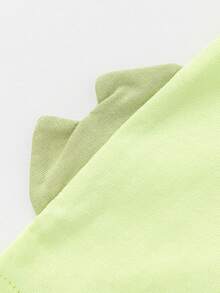 Balabala Boys' Comfortable Cartoon Pattern Colorful Animal Print Short Sleeve T-Shirt - Yellow Green - View 6