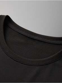 American Men's Casual Sportswear Set: Summer T-Shirt And Pants Two-Piece Set-The Ultimate Choice For Sports - 黑色 - 查看 5
