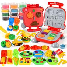 3+ Years Old Kids Toy Kitchen Clay Set, Includes Hamburger Maker, With Clay And Tools, Helps Develop Fine Motor Skills And Color Recognition, Suitable For Indoor Play And Holiday Gatherings, Ideal Birthday And Holiday Gift For Boys And Girls - Multicolor - View 2