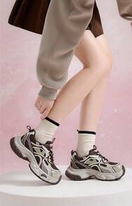 CAMEL CROWN Women's Outdoor Casual Shoes, Thick Bottom Height Enhancement Old Chunky Sneakers Retro Sneakers Hundreds Of Casual Shoes - Mika - View 1