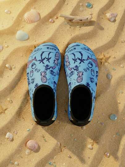 Nuevos zapatos de playa para mujer, suela blanda antideslizante, anti-arena, anti-arañazos, de secado rápido, para deportes acuáticos al aire libre, fitness en interiores, correr, saltar, yoga, calcetines de piso, esnórquel, rafting, zapatos de natación