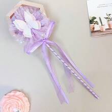 1pc Butterfly Magic Wand, Fairy Wand, Bowknot Frozen Magic Wand, Glitter Fairy Magic Wand, Double Layer Butterfly, Suitable For Party, Birthday, Wedding, Graduation - Multicolor - View 9
