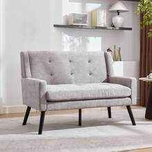 Home Theater Seating - Light Gray + Upholstered + Foam - View 11