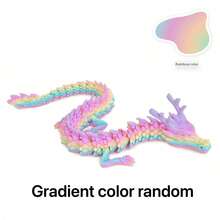 60 cm/23.6 pulgadas Modelo grande de dragón impreso en 3D, decoración de dragón volador, juguete de alta calidad, duradero/a prueba de golpes, adecuado para decoración de escritorio, relleno de canasta de Pascua, regalo de Pascua, alivio del estrés, regalo de cumpleaños, regalo perfecto, ¡juguete sorpresa! - Multicolor - Ver 13