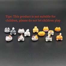 14pcs Cute Cartoon 3D Mischievous Cat & Dog Series DIY Shoe Decoration Accessories, Shoe Charms, Suitable For Garden Shoes, Clogs, Sandals, Fun Personalized Birthday Gift - Multicolor - View 5