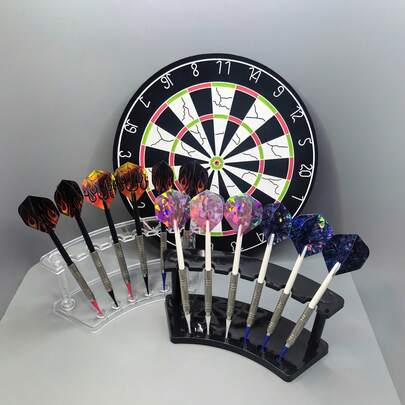 Fashionable Black Dart Board Holder - PP Material, Holds 8 Darts, Suitable For Halloween/Christmas/Thanksgiving Celebrations, Great Gift