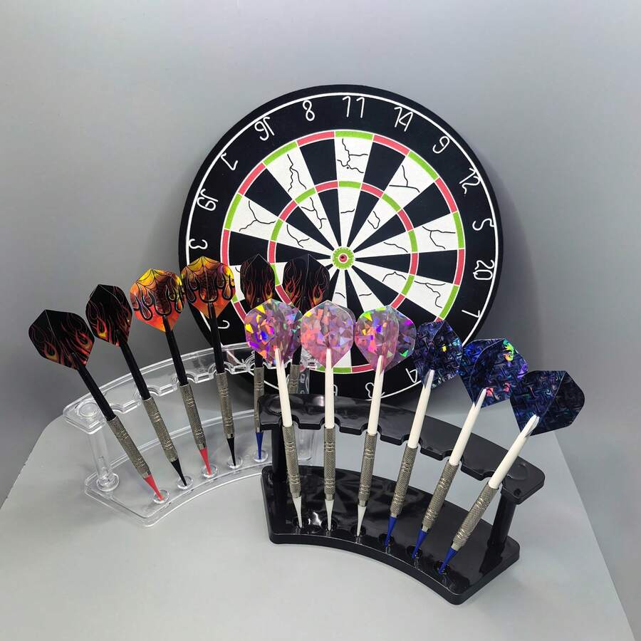 Fashionable Black Dart Board Holder - PP Material, Holds 8 Darts, Suitable For Halloween/Christmas/Thanksgiving Celebrations, Great Gift - Multicolor - View 1