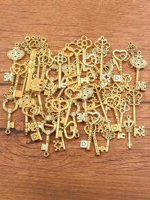 30g/Pack Random Alloy Plated Pendant Charms For DIY Jewelry Making, Keychain, Bracelet, Necklace - Multicolor - View 15