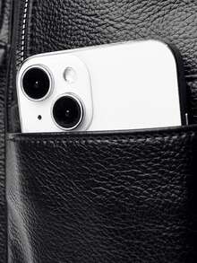 LANYIBAIGE 时尚双肩包 女士单肩包 简约背包 女式软皮背包 女士旅行包 大容量书包 - 黑色 - 查看 10