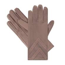 Womens Spandex Touchscreen Cold Weather Gloves With Warm Fleece Lining And  Details - DeepTaupe - View 5
