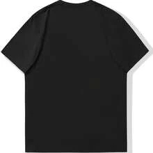 Men'S Red Shark Graphic Cotton Crew Neck T-Shirt - Casual Summer Tee with Bold White Shark Design, Slight Stretch Fabric for Comfortable Fit, Casual Attire  Summer Fashion  Soft Fabri - Negro - Ver 3