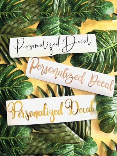 1-8pcs Customizable Name Labels/Stickers, Personalized Stickers, Name Tags, Date Stickers, DIY Gifts, Handwritten Fonts, Wedding Stickers, Gift Stickers. Customizable Holographic Name Stickers, Suitable For Water Bottles, Holiday Calendars, Etc.