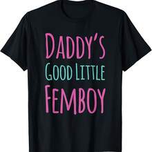 Camiseta "La pequeña femboy buena de papá" de Femoby - Negro 5 - Ver 1