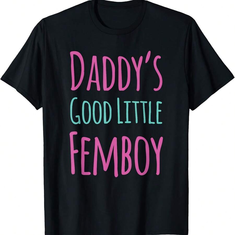 Camiseta "La pequeña femboy buena de papá" de Femoby - Negro 5 - Ver 1