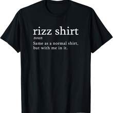 Camiseta divertida de Rizz con definición de meme, broma y jerga - Negro 1 - Ver 1