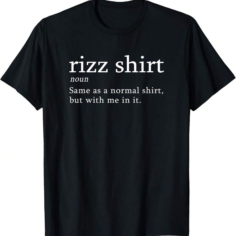 Camiseta divertida de Rizz con definición de meme, broma y jerga - Negro 1 - Ver 1