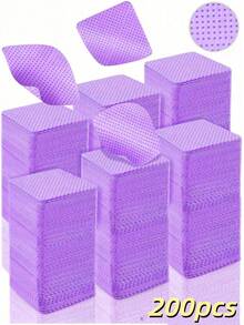 600 Pieces Of Gel Nail Polish Remover Wipes, Lint-Free Disposable Nail Cleaning Pads, Fast, Effective, And Gentle Nail Polish Remover Wipes Suitable For Gel Nails, Natural Nails, Manicures, Pedicures, Salon And Home Use. Wholesale Cosmetic And Beauty Tools. - 彩色 - 查看 21