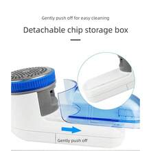 OBOVAY 便携式无线织物除毛器，电动衣物除毛器，毛衣绒毛修剪器 - 藍色 - 查看 8