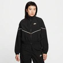Nike 女士 AS W NSW NK WR WVN JKT SPEED 无帽梭织夹克 IM8028-011 - 黑色 - 查看 1