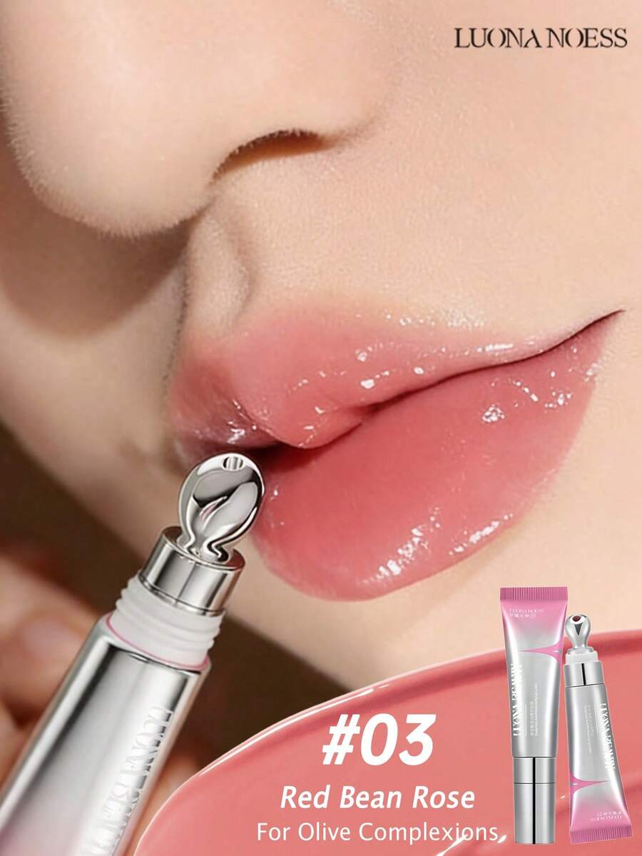 LUONANOESS 保湿唇彩和唇部精华，滋润保湿，防止唇部干裂，淡化唇纹，唇油，润唇膏，适合女性和女孩，秋冬季节理想之选，日常使用效果极佳，适合化妆新手，是送给朋友、女友、妻子的礼物，也适合旅行、户外活动、节日、圣诞节、生日、毕业典礼、派对等场合，是时尚妆容的理想之选。