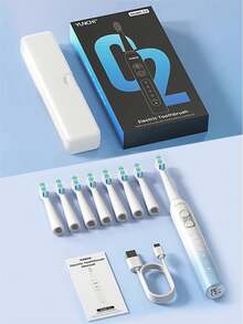 Yunchi Customized C2 Electric Toothbrush, 4 Brush Heads, 1 Dust Cover, Boxed Packaging, 1 Charging Cable - Multicolor - View 9