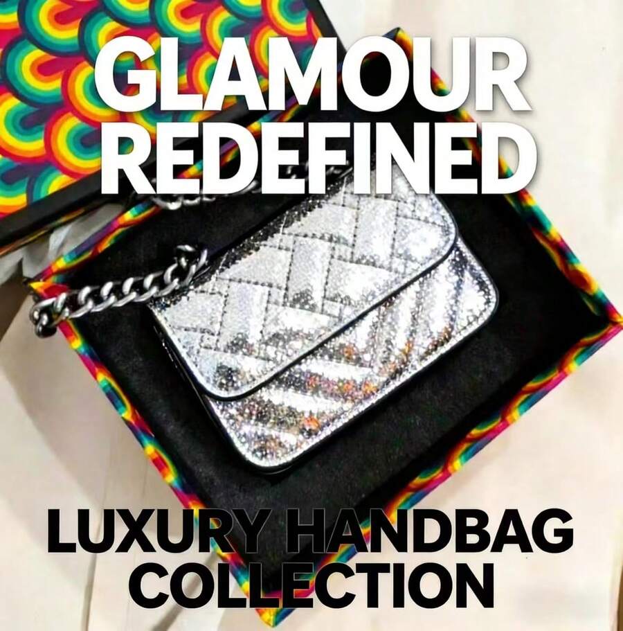 Kurt 1 Geiger 2025New Mini Crossbody Bag, Shiny And Versatile Chain Single-Shoulder French Genuine Version, Crossbody Bag, Single-Shoulder Bag.Suitable For Use In Winter. Suitable As A Gift To Give To Others.Crossbody Bags For Women.Christmas Gifts.Gifts For Women.Purses And Bags Women.Bolsas Elegantes Para Mujer.Carteras.Christmas Gift - Bạc - Xem 1