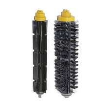 Compatible With IRobot Roomba 500, 600, And 700 Series. Roller Brush, Rubber Brush, Bristle Brush. Durable Vacuum Cleaner - 1 Pair - View 3