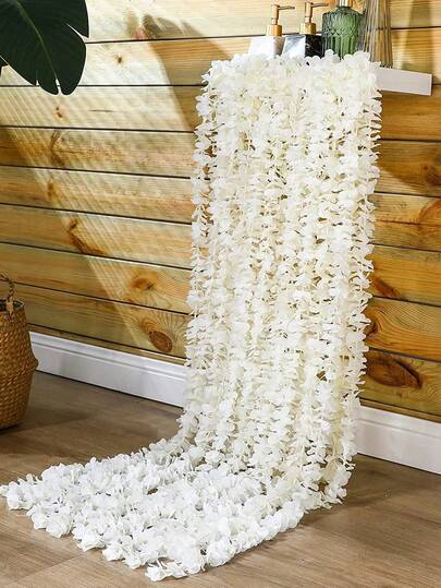 3PCS Artificial Wisteria Flower Garlands, Artificial Flower Strings, Simulated Hanging Flowers, Champagne Colored Silk Wisteria Flowers, Suitable For Weddings, Valentine's Day, Parties, Indoor And Outdoor Decoration, With Realistic Petals, Easy To Hang, Reusable, Simulated Wisteria Flower Vines, Can Be Used For Courtyard, Wall Or Door Decoration, Bedroom Decoration, Garden Decoration, Wall Decoration, Indoor And Outdoor Decoration,