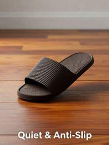 Trending Unisex Slippers, Lightweight EVA Non-Slip Indoor Bathroom Sandals, Suitable For Home, Beach, Shower - Khaki - View 7